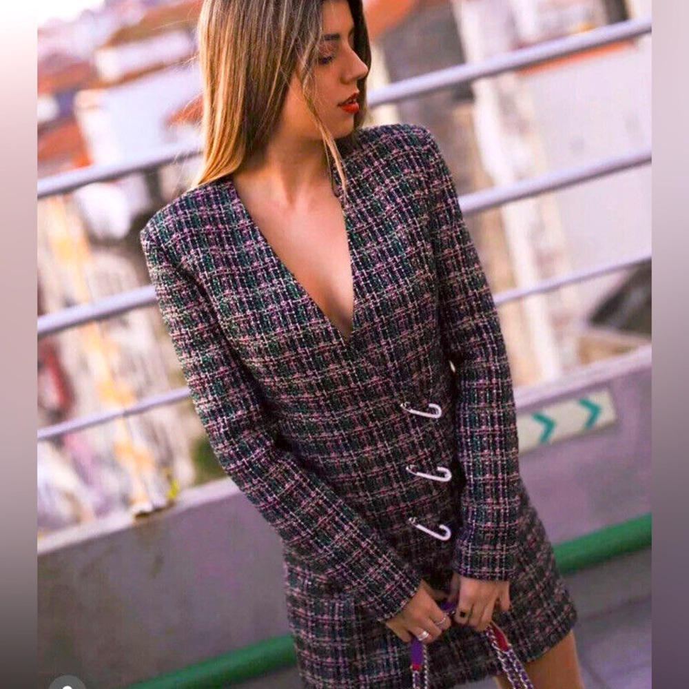 Zara textured blazer dress - XS - 4661 330 050